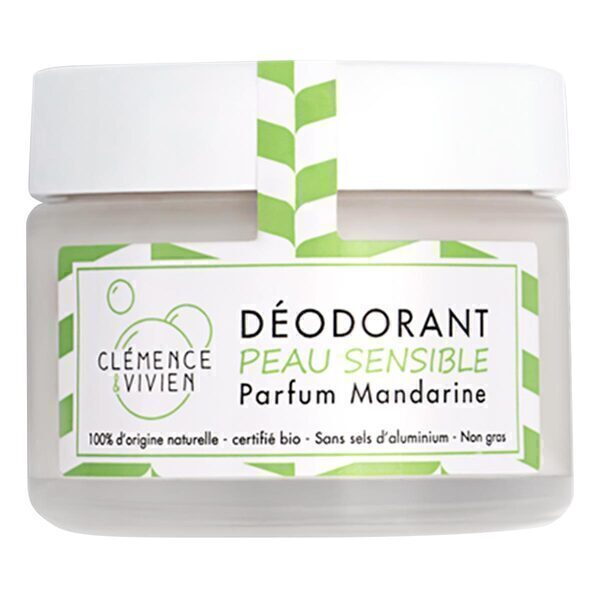 Clémence & Vivien - Déodorant en baume Mandarine peau sensible 50g