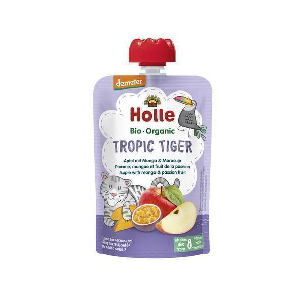 Holle - Gourde Tropic Tiger pomme mangue fruit de la passion 100g