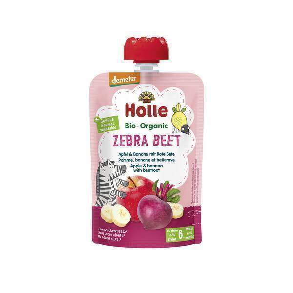Holle - Gourde Zebra Beet pomme banane betterave 100g