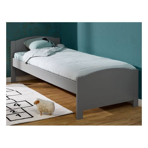 Lit Opale Gris 90x200cm Junior Provence Acheter Sur Greenweez Com