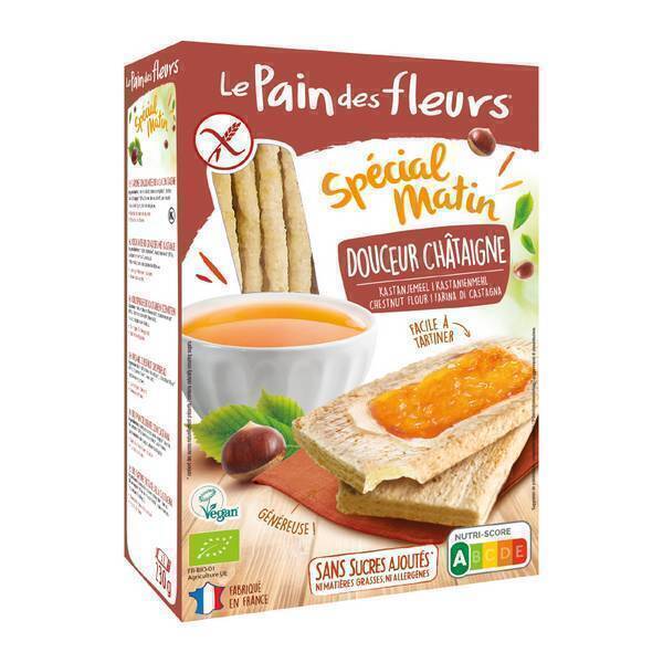 Le pain des fleurs - Tartines craquantes douceur châtaigne 230g Le pain des fleurs - Tartines craquantes douceur châtaigne 230g