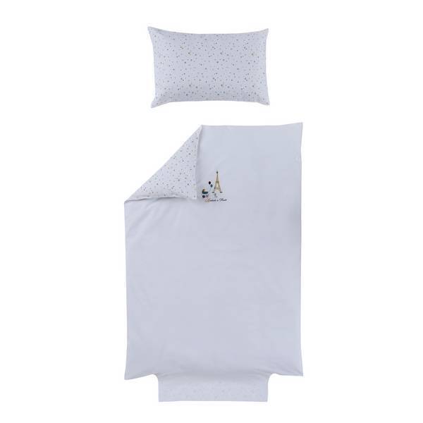 Ptit Basile - Parure de lit Little Paris blanc Ptit Basile - Parure de lit Little Paris blanc