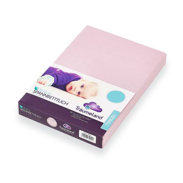 Träumeland - Drap housse tencel 40 x 90 cm Rose Träumeland - Drap housse tencel 40 x 90 cm Rose