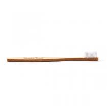 Humble brush - Brosse à dents adultes souple manche plat bambou Blanc