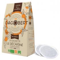 Les cafés Dagobert - Café dosette bio Décaféiné x 36