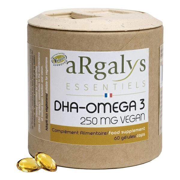 Argalys Essentiels - Omega 3 DHA d'Algues 60 gélules