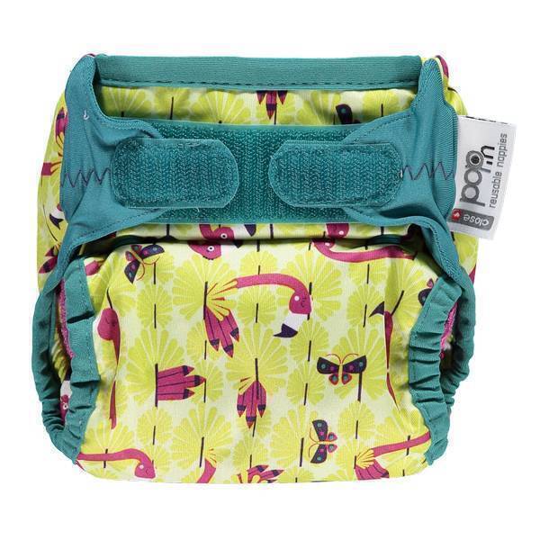 Close - Couche lavable Pop-in Flamant rose - 3,2 à 16 kg Close - Couche lavable Pop-in Flamant rose - 3,2 à 16 kg