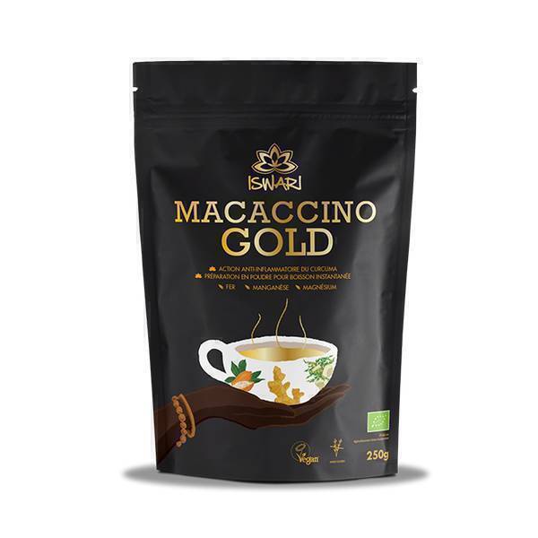 Iswari - Boisson instantanée Macaccino gold - 250g