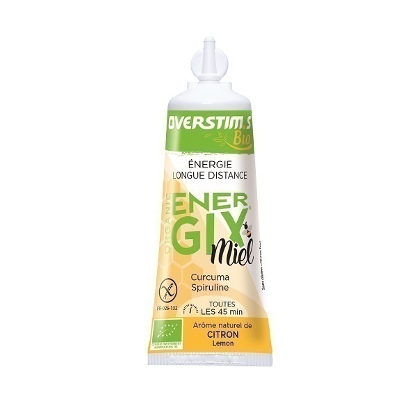 Overstims - Lot de 3 gels énergétiques endurance Energix miel Bio 25g Overstims - Lot de 3 gels énergétiques endurance Energix miel Bio 25g