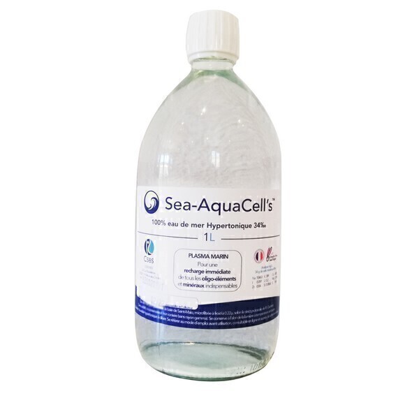 Sea AquaCell's - Solution buvable d'eau de mer hypertonique 1L - Ma 1ère cure