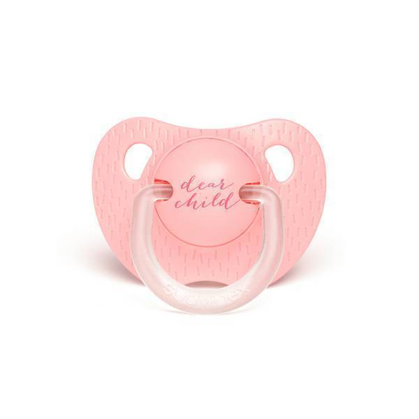 Suavinex - Sucette silicone Dear child Rose pâle - 18 mois et + Suavinex - Sucette silicone Dear child Rose pâle - 18 mois et +