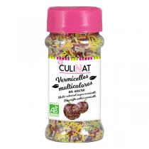 Culinat - Vermicelles décoratifs multicolores Bio 60g