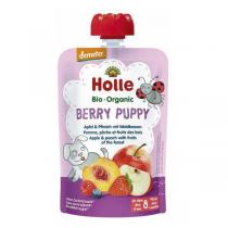 Holle - Gourde Berry Puppy pomme, pêche et fruits des bois 100g