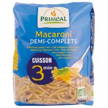 Priméal - Macaroni demi-complets cuisson rapide 500g