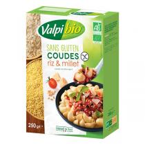 Valpibio - Coudes riz et millet sans gluten 250g