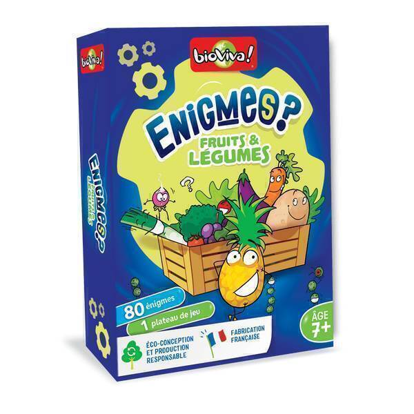 Bioviva - Jeu d'énigmes Fruits et Légumes Dès 7 ans Bioviva - Jeu d'énigmes Fruits et Légumes Dès 7 ans