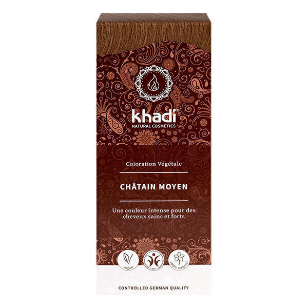 Khadi - Coloration végétale Châtain moyen 100g