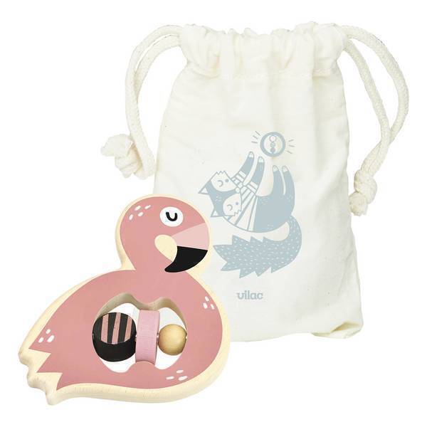 Vilac - Hochet Flamingo Michelle Carlslund - Dès 1 an Vilac - Hochet Flamingo Michelle Carlslund - Dès 1 an