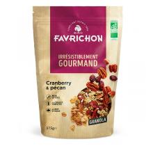 Favrichon - Granola cranberry-pécan 375gr Bio
