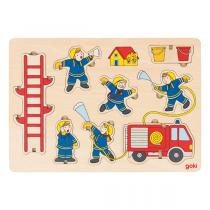 Goki - Puzzle à empiler Pompiers - dès 2 ans