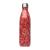 Bouteille isotherme inox Flowers rouge 75cl
