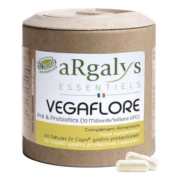Argalys Essentiels - Vegaflore Pré et Probiotiques 60 gélules