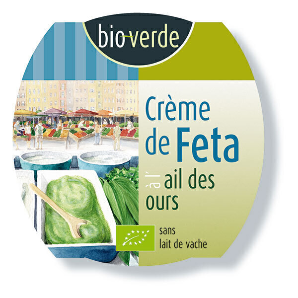 Bio Verde - Crème de Feta à l'ail des ours 125g