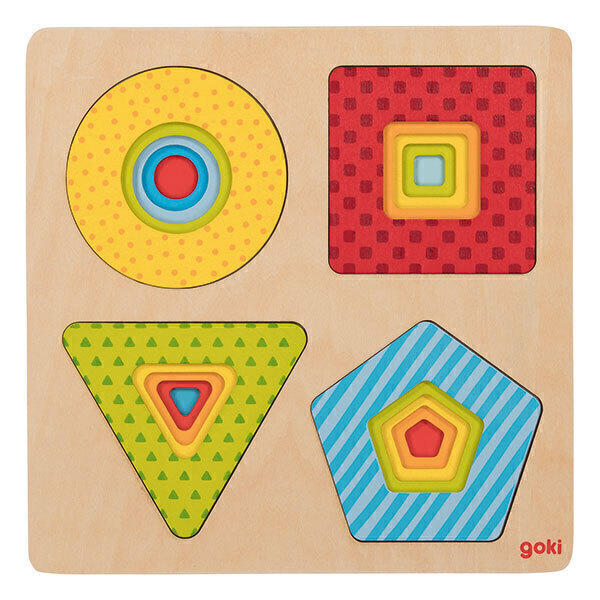 Goki - Puzzle a couches - Les formes - des 2 ans