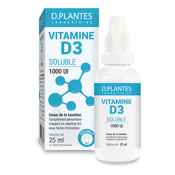 D.Plantes - Vitamine D3 Soluble 1000UI 25ml