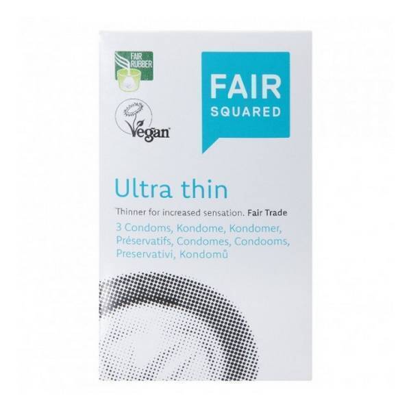 Fair Squared - 3 préservatifs ultra fins en latex