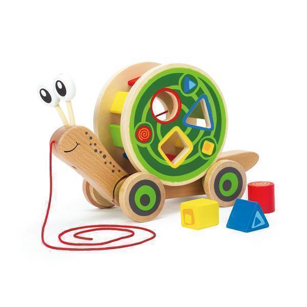 Hape - Escargot roulant avec jeu de formes - Dès 12 mois Hape - Escargot roulant avec jeu de formes - Dès 12 mois