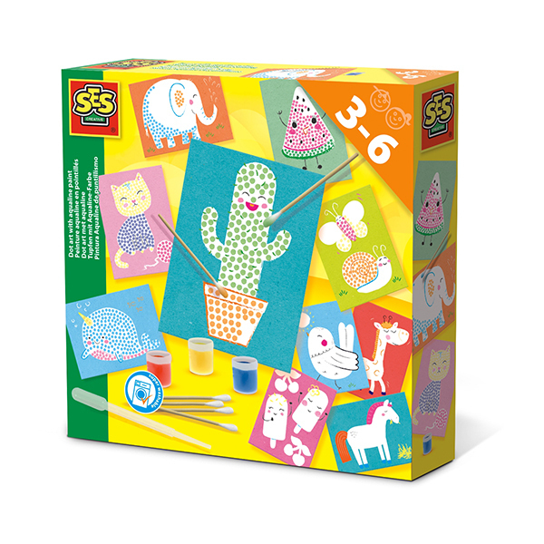 SES Creative - Peinture aqualine en pointillés - Dès 3 ans SES Creative - Peinture aqualine en pointillés - Dès 3 ans