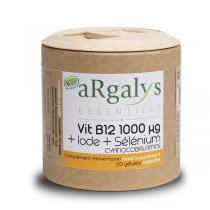 Argalys Essentiels - Vitamine B12 1000 µg + iode + sélénium - 60 gélules