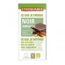 Ethiquable - Chocolat noir amande Equateur/Pérou Bio 100g