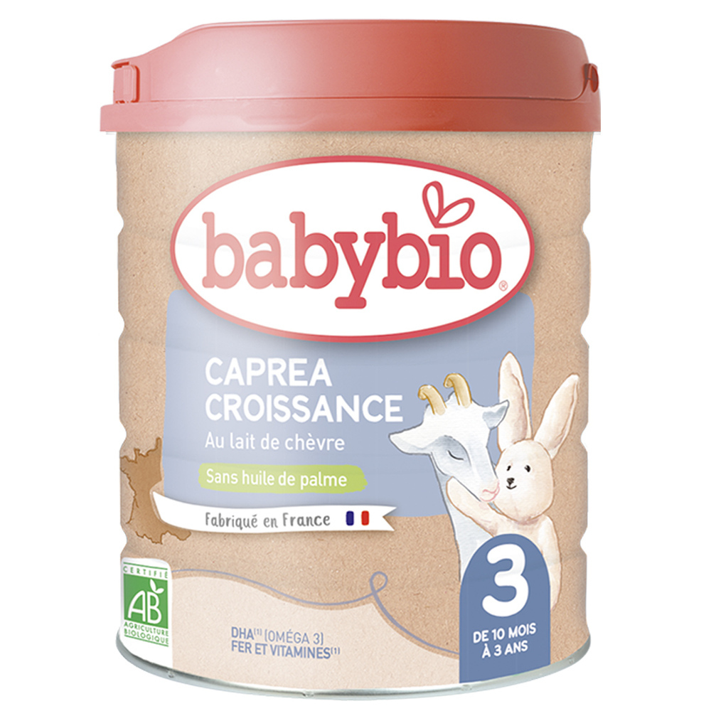 Babybio - Capréa 3 Lait de chèvre infantile bio 3ème âge 800g - Dès 1