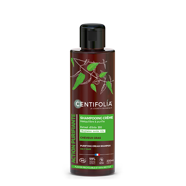 Centifolia - Shampoing Crème Cheveux gras Ortie et Argile verte 200ml