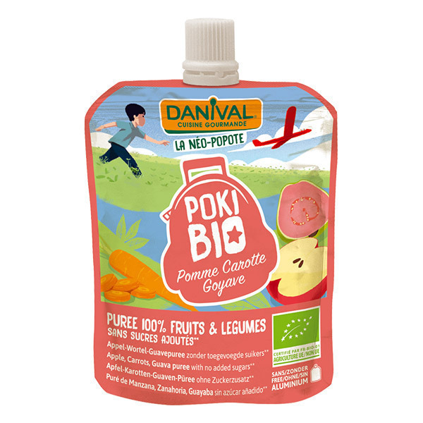 Danival - Pokibio pomme carotte goyave 90g Danival - Pokibio pomme carotte goyave 90g