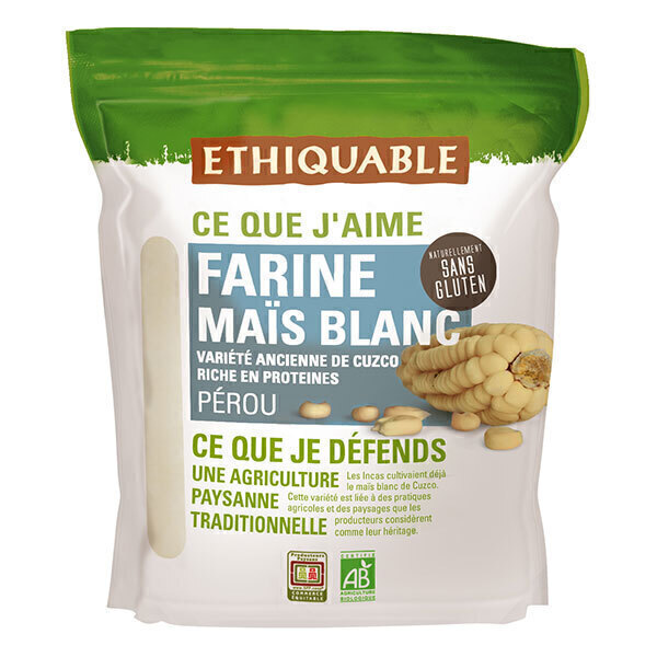 Ethiquable - Farine maïs blanc Pérou 400g