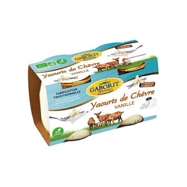 Gaborit - Yaourt de chèvre sucre vanille 2x125g