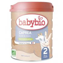 Babybio - Capréa 2 Lait de chèvre infantile bio 2ème âge 800g - Dès 6
