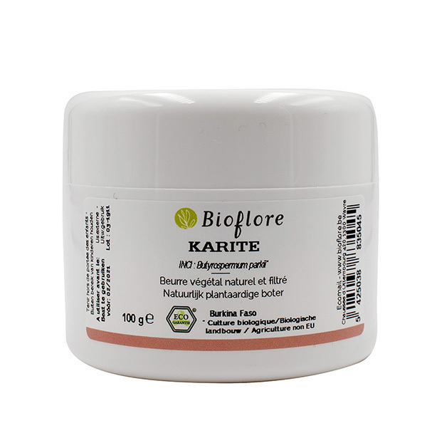 Bioflore - Beurre de Karité naturel filtré Bio 100g