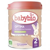Babybio - Optima 2 lait de suite bio 6-12 mois 800g