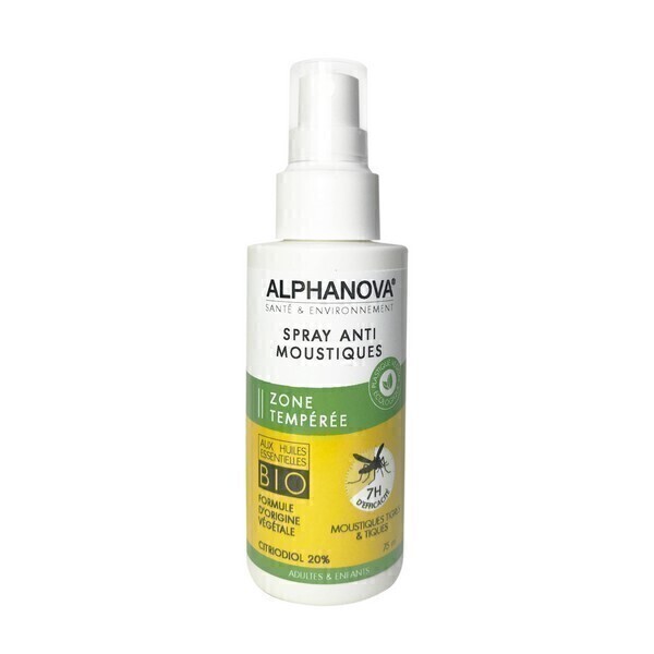 Alphanova - Spray anti moustiques zone tempérée 75ml