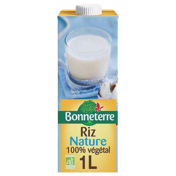 Bonneterre - Boisson végétale riz nature 1L