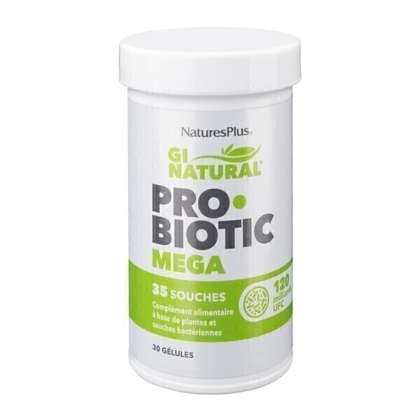 Nature's Plus - Probiotic mega 30 gélules Nature's Plus - Probiotic mega 30 gélules