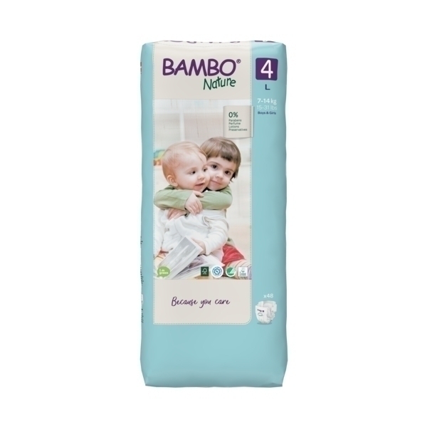 Bambo Nature - 48 couches ecologiques Jumbo T4 L 7-14kg