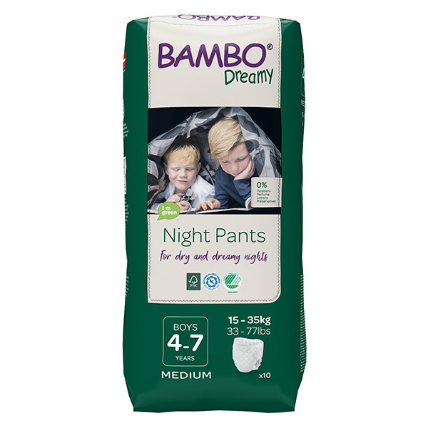 Bambo Nature - 10 culottes d'apprentissage Nuit Garçon 4-7 ans TM 15-35kg