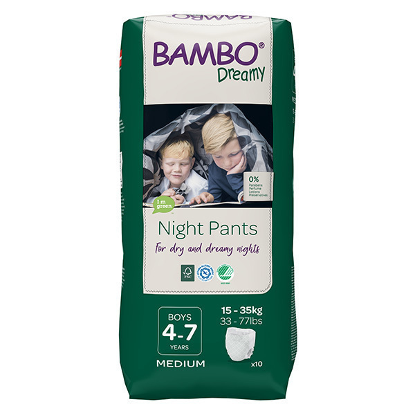 Bambo Nature - Pack 8x10 culottes d'apprentissage Nuit Garçon 4-7 ans TM Bambo Nature - Pack 8x10 culottes d'apprentissage Nuit Garçon 4-7 ans TM