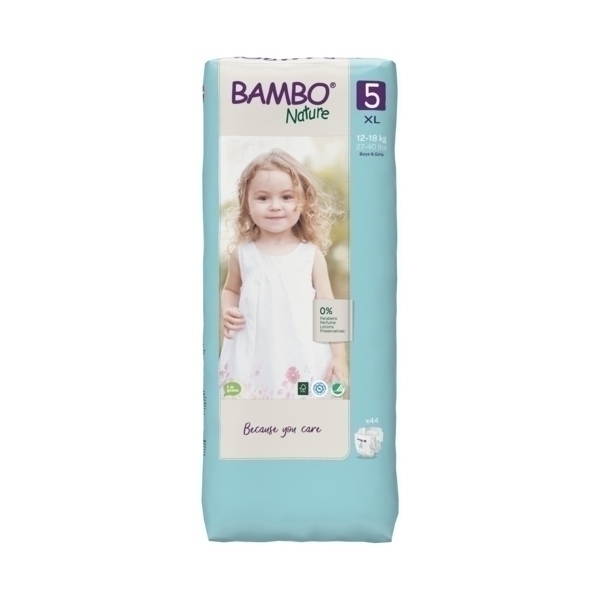 Bambo Nature - 44 couches ecologiques Jumbo T5 XL 12-18kg