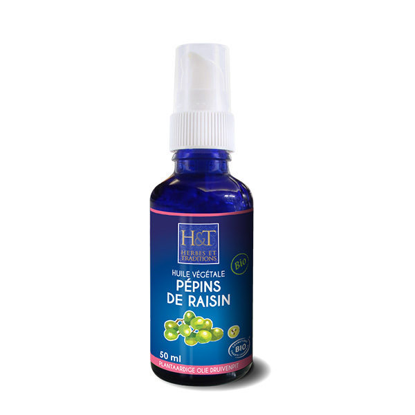 Herbes et Traditions - Huile Végétale de Pépins de Raisins 50ml Herbes et Traditions - Huile Végétale de Pépins de Raisins 50ml